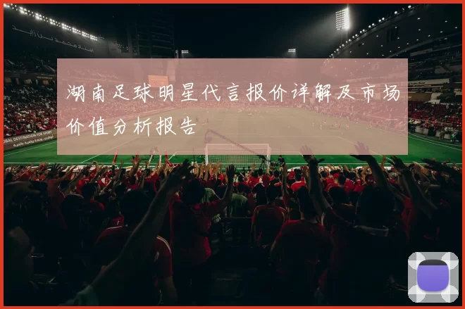 湖南足球明星代言报价详解及市场价值分析报告