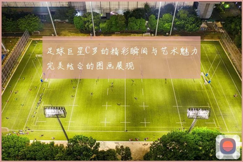 足球巨星C罗的精彩瞬间与艺术魅力完美结合的图画展现